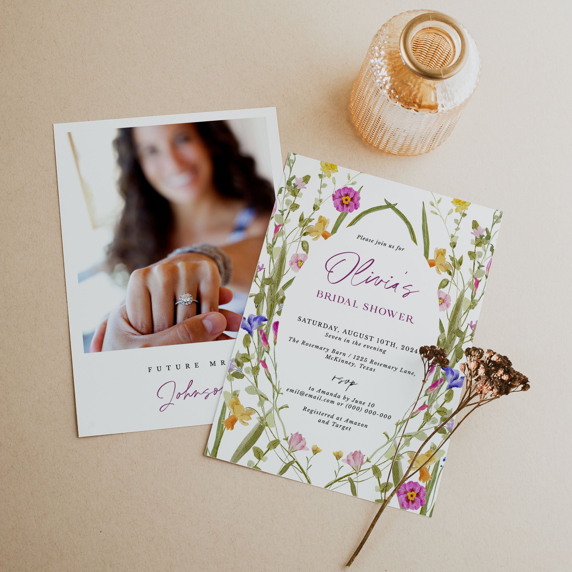 CLOE Bridal Shower Invitation Template