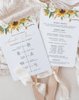 MARISOL Wedding Program Fan Template