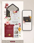 AMBRA Fall Online Digital Wedding Invitation with RSVP