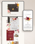 AMBRA Wedding Website Template for Canva with RSVP