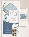 AZZURRA Dusty Blue Online Digital Save the Date