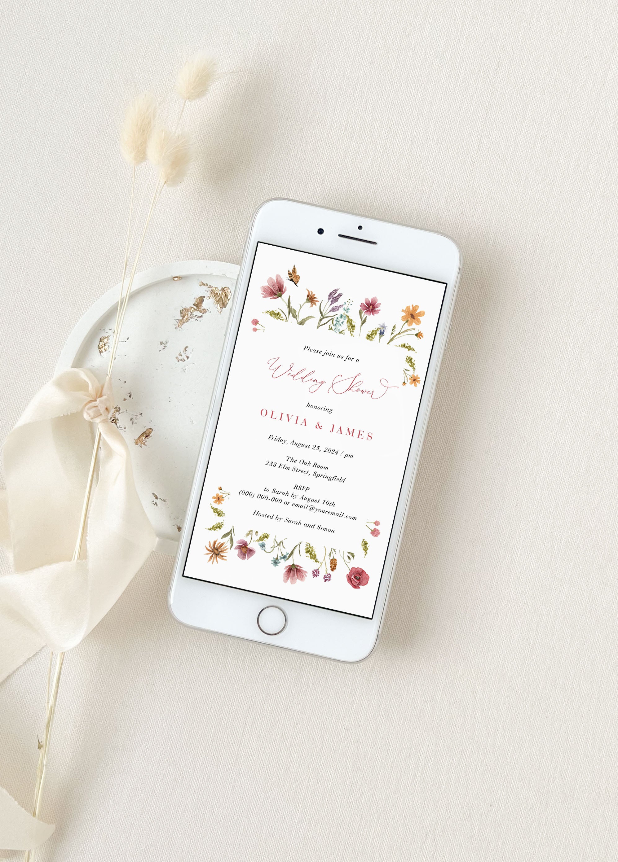 APRIL Couples Wedding Shower Invitation Evite