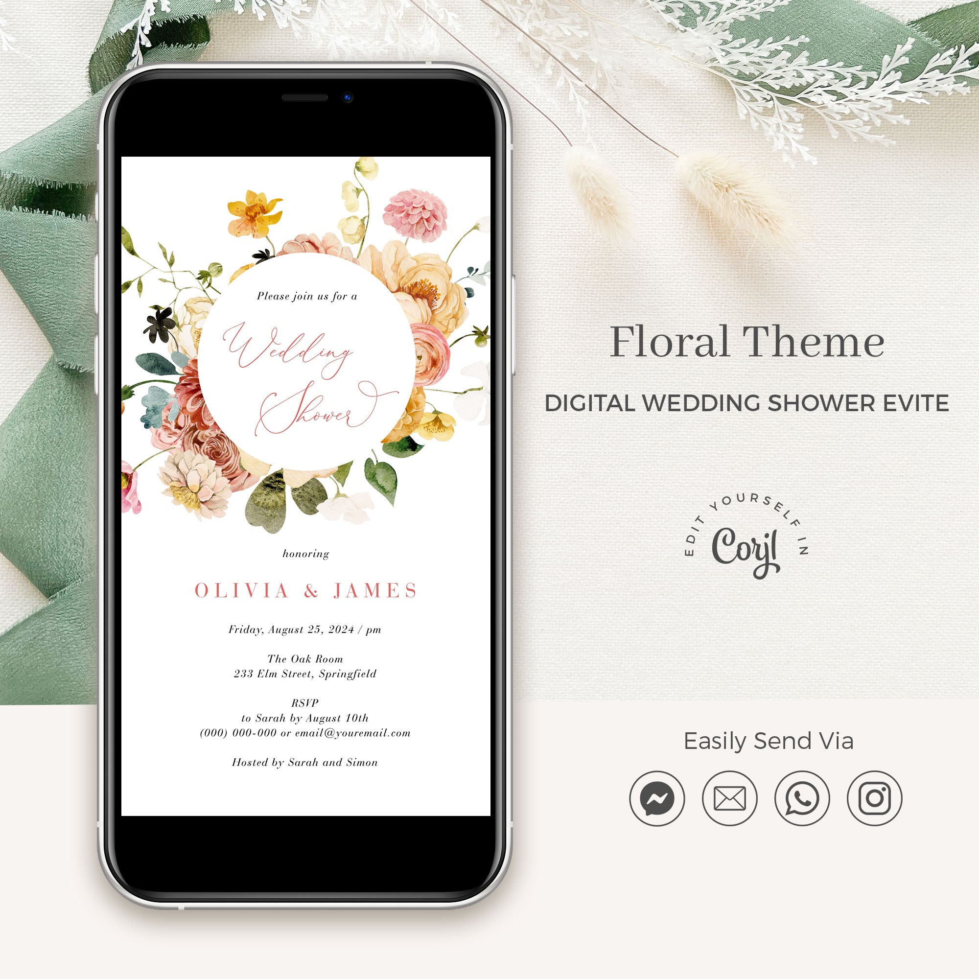 JUNE Wedding Shower Invitation Evite