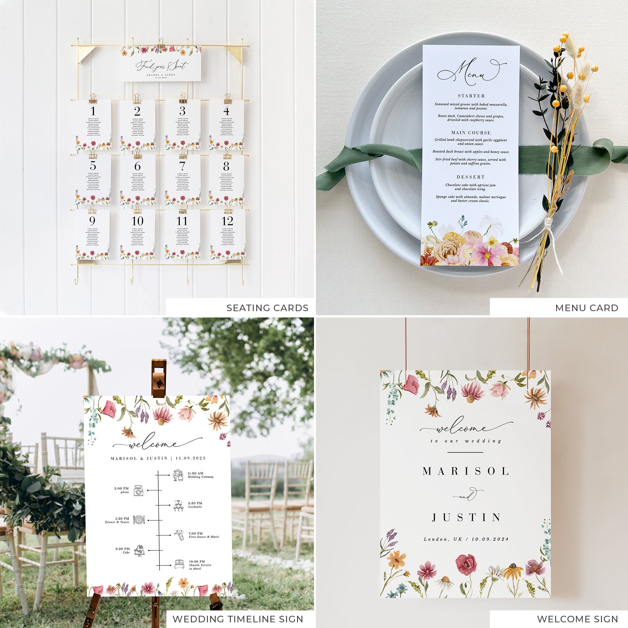 APRIL Wedding Stationery Templates Bundle