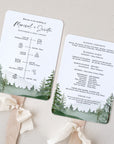 GAIA Wedding Program Fan Template