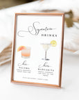 ELLA Signature Cocktail Sign Template