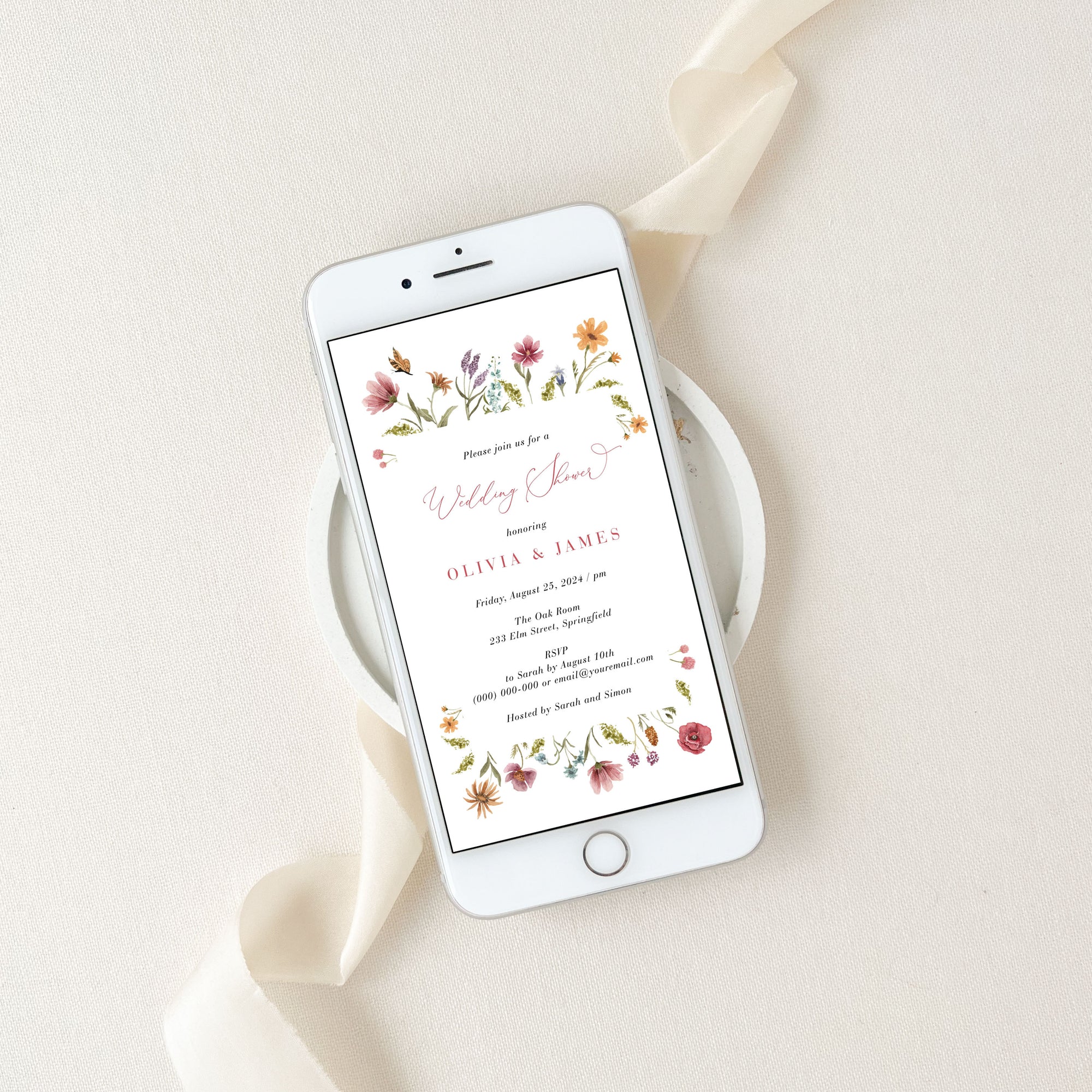 APRIL Couples Wedding Shower Invitation Evite
