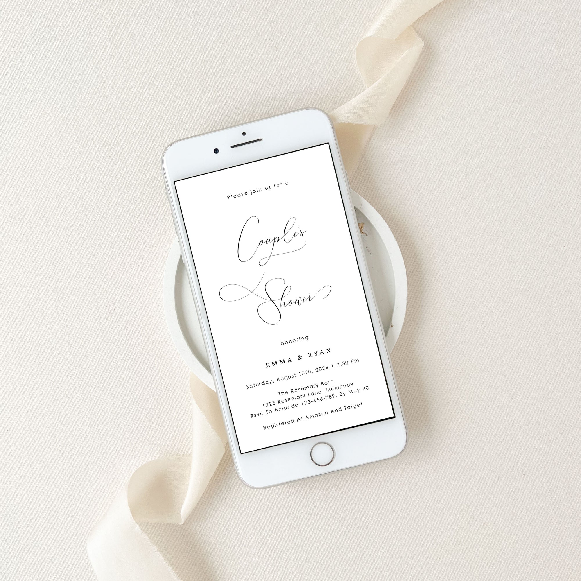 ELLA Couples Bridal Shower Invitation Evite