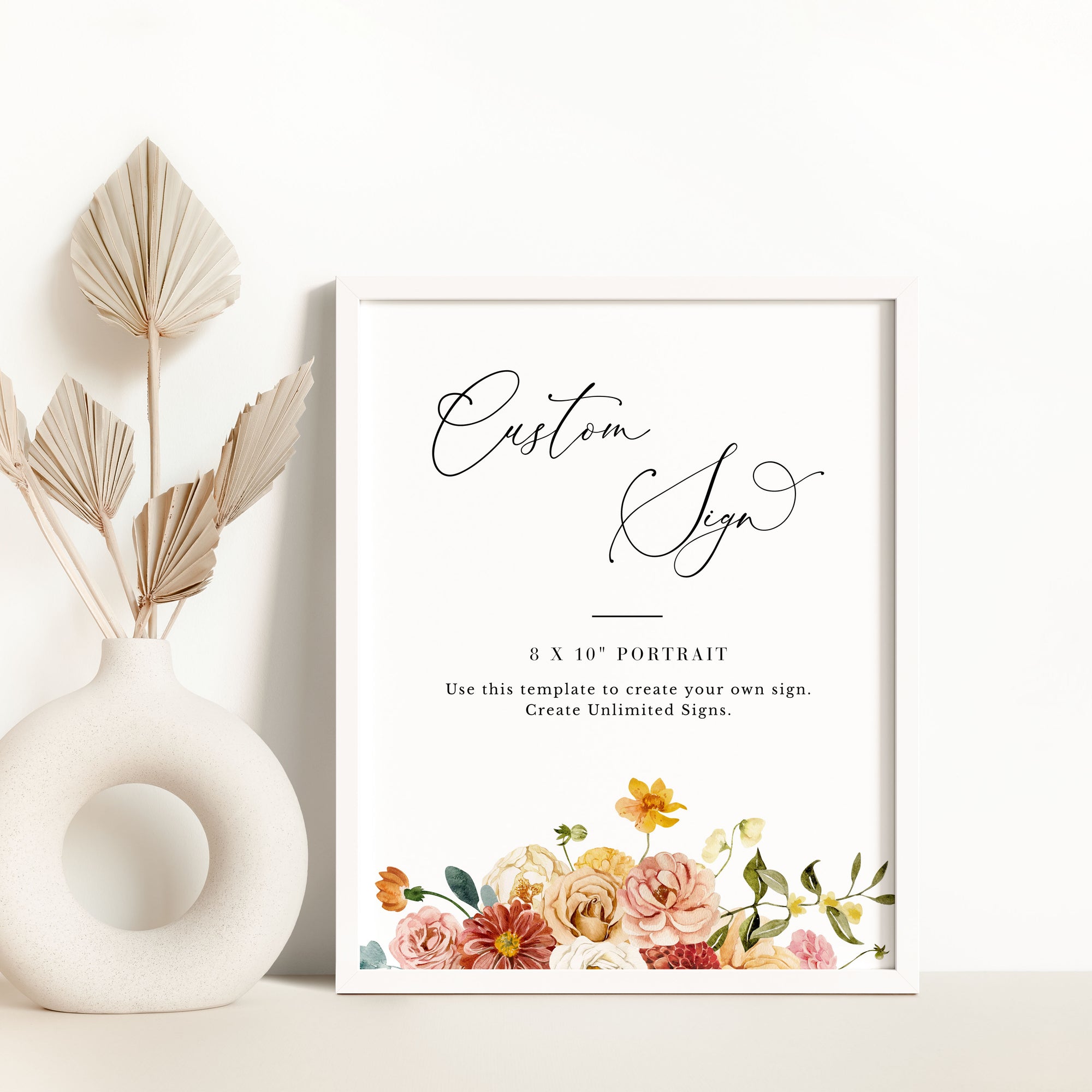 JUNE Small Wedding Sign Template