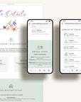 CLOE Wedding Website Template for Canva with RSVP