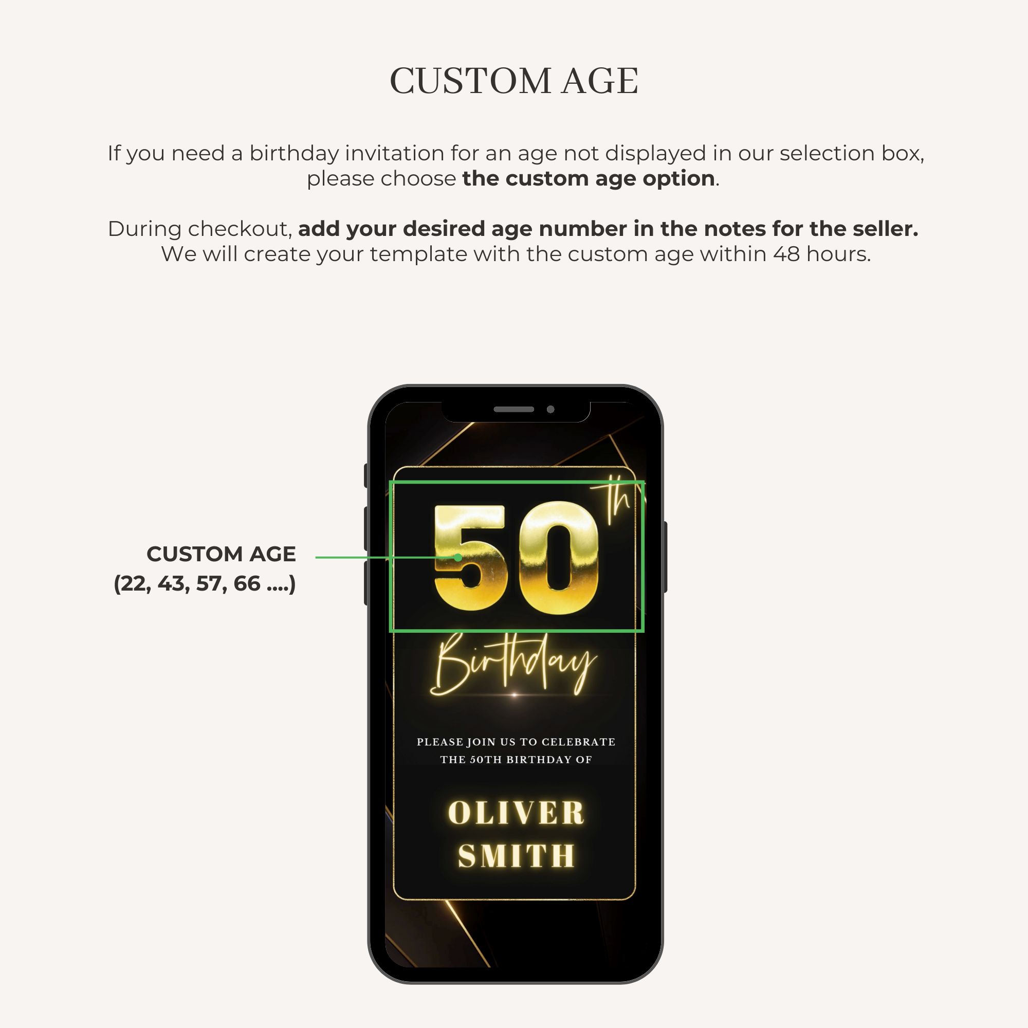 FLUX Elegant Animated Birthday Invitation Video