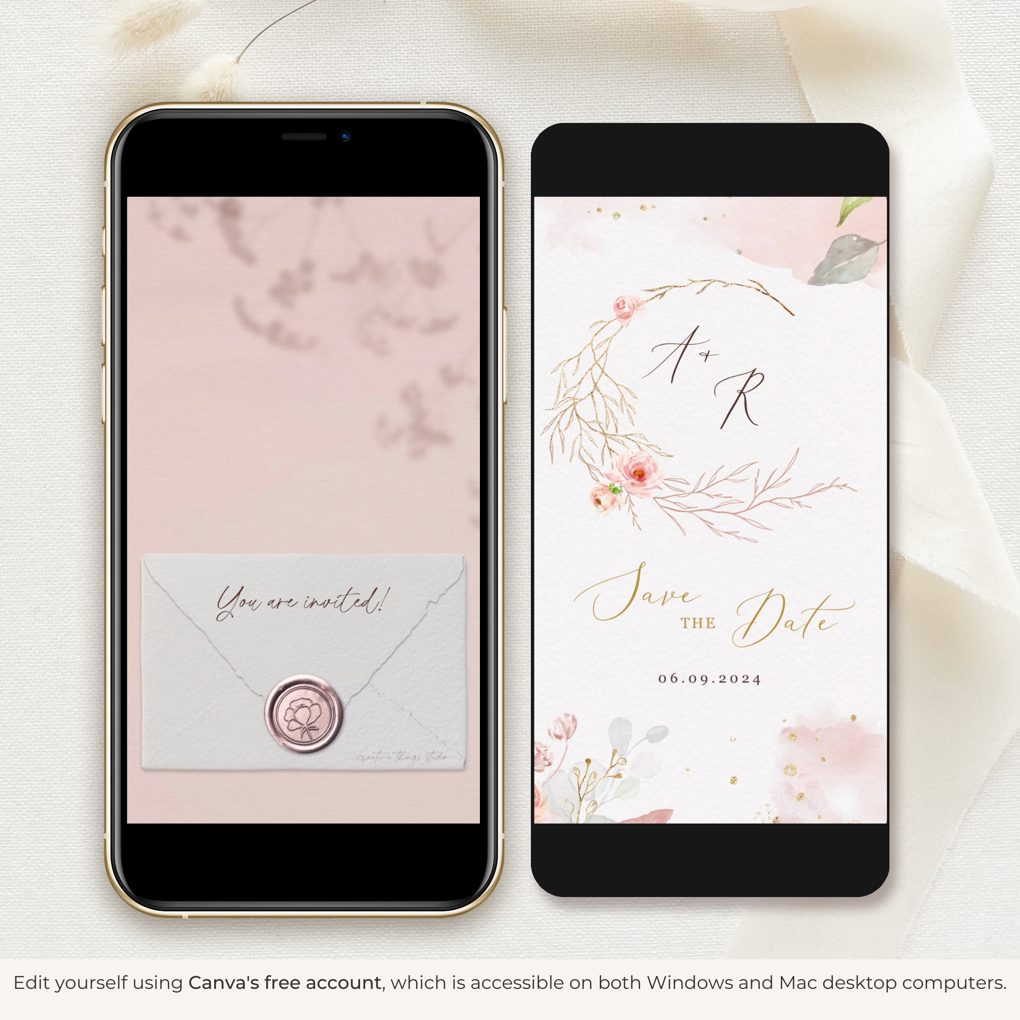 FIORELLA Romantic Wedding Invitation Video Template