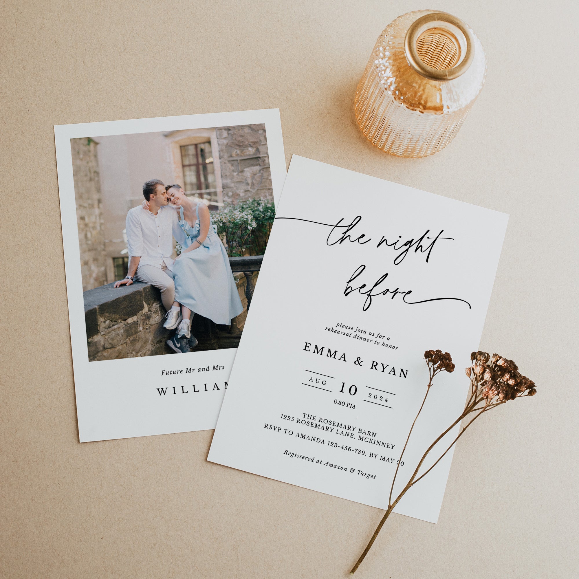 LAURA Rehearsal Dinner Invitation Printable
