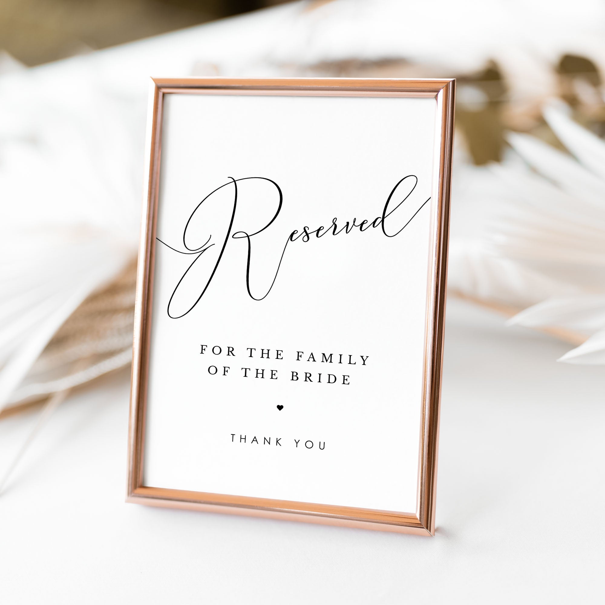 ELLA Printable Reserved Signs for Wedding