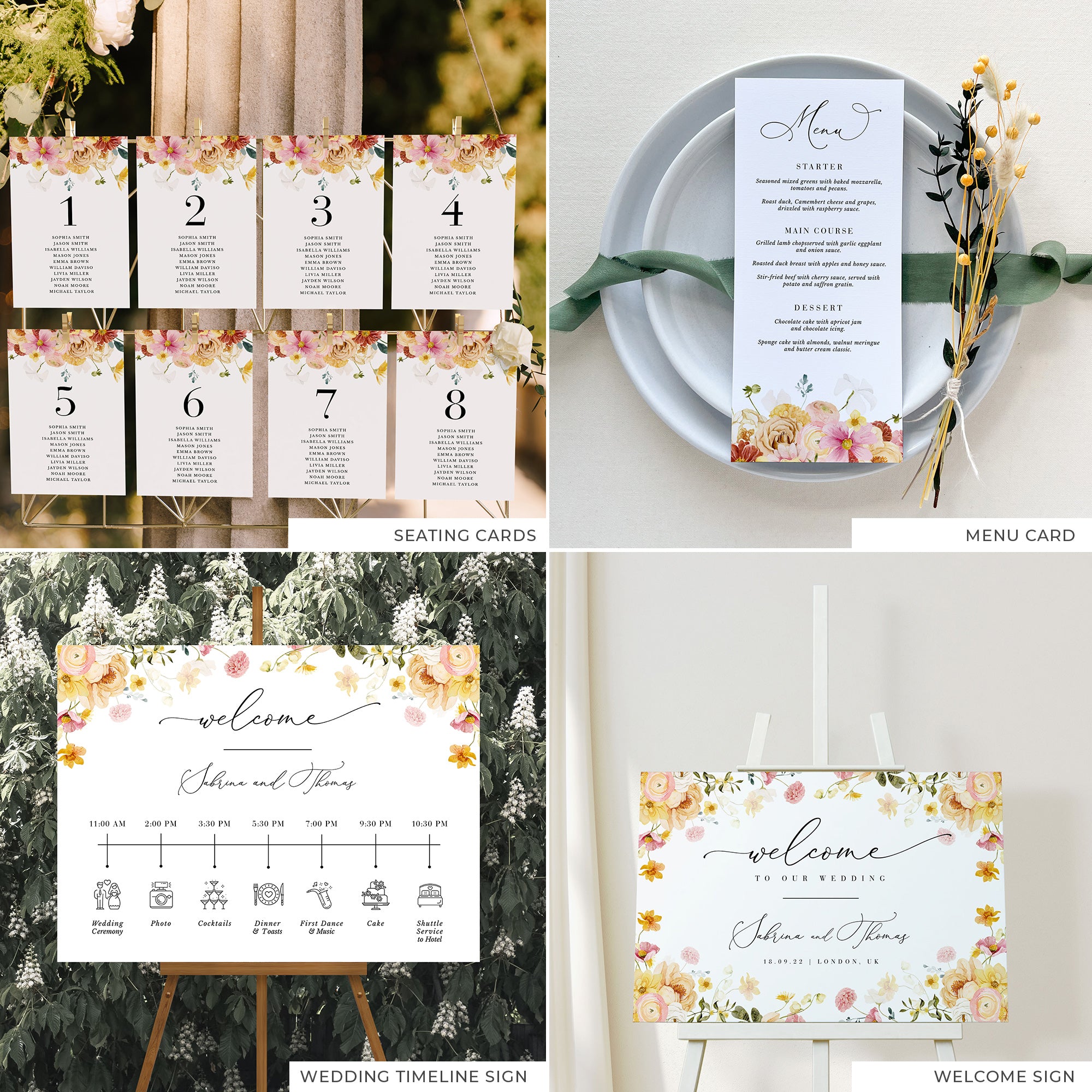 JUNE Wedding Stationery Templates Bundle