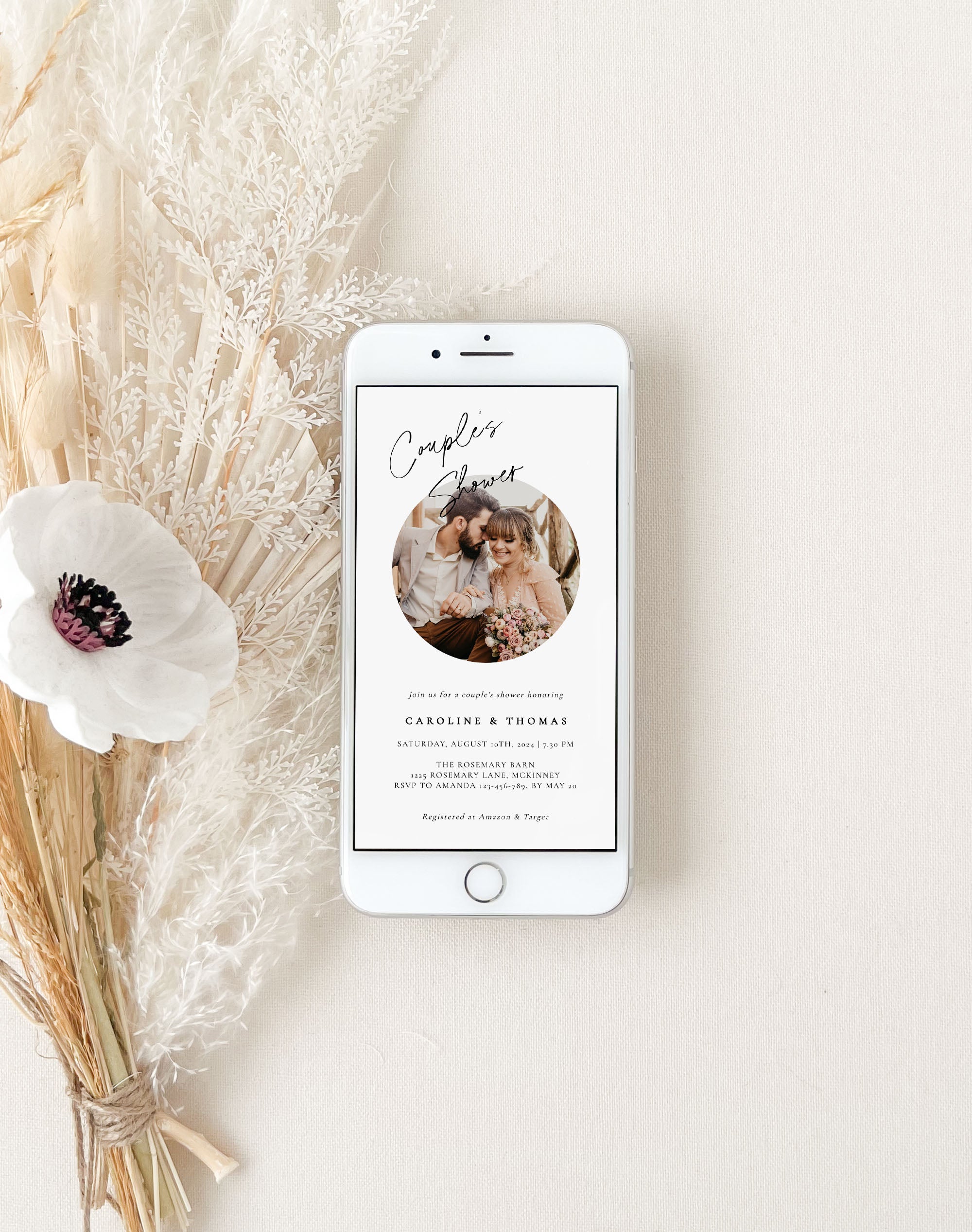 LAURA Couples Wedding Shower Digital Invitation