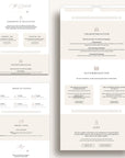 SOFIA Digital Passport Wedding Invitation With Online Rsvp