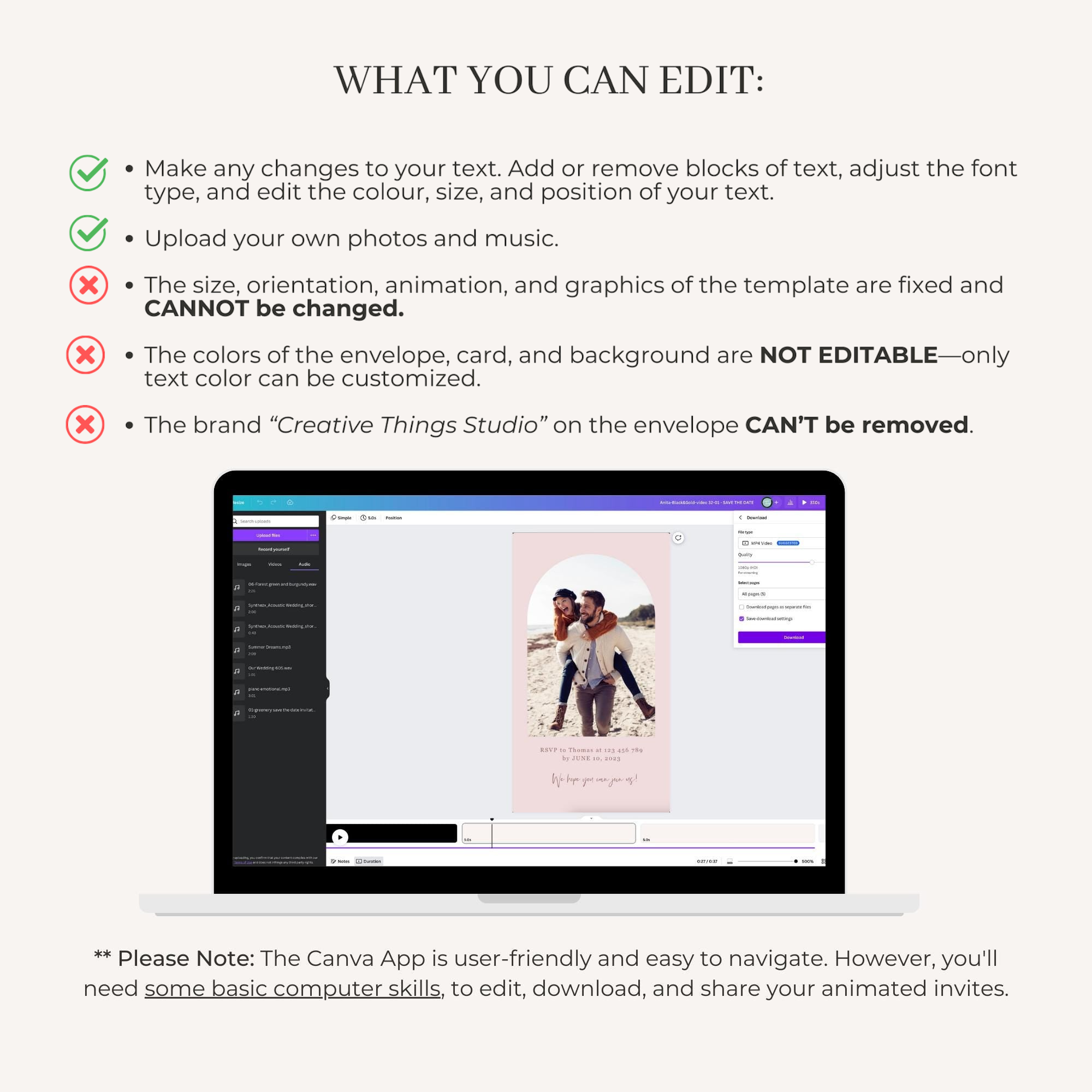 GIGLIOLA Save the Date Video Template - Pink