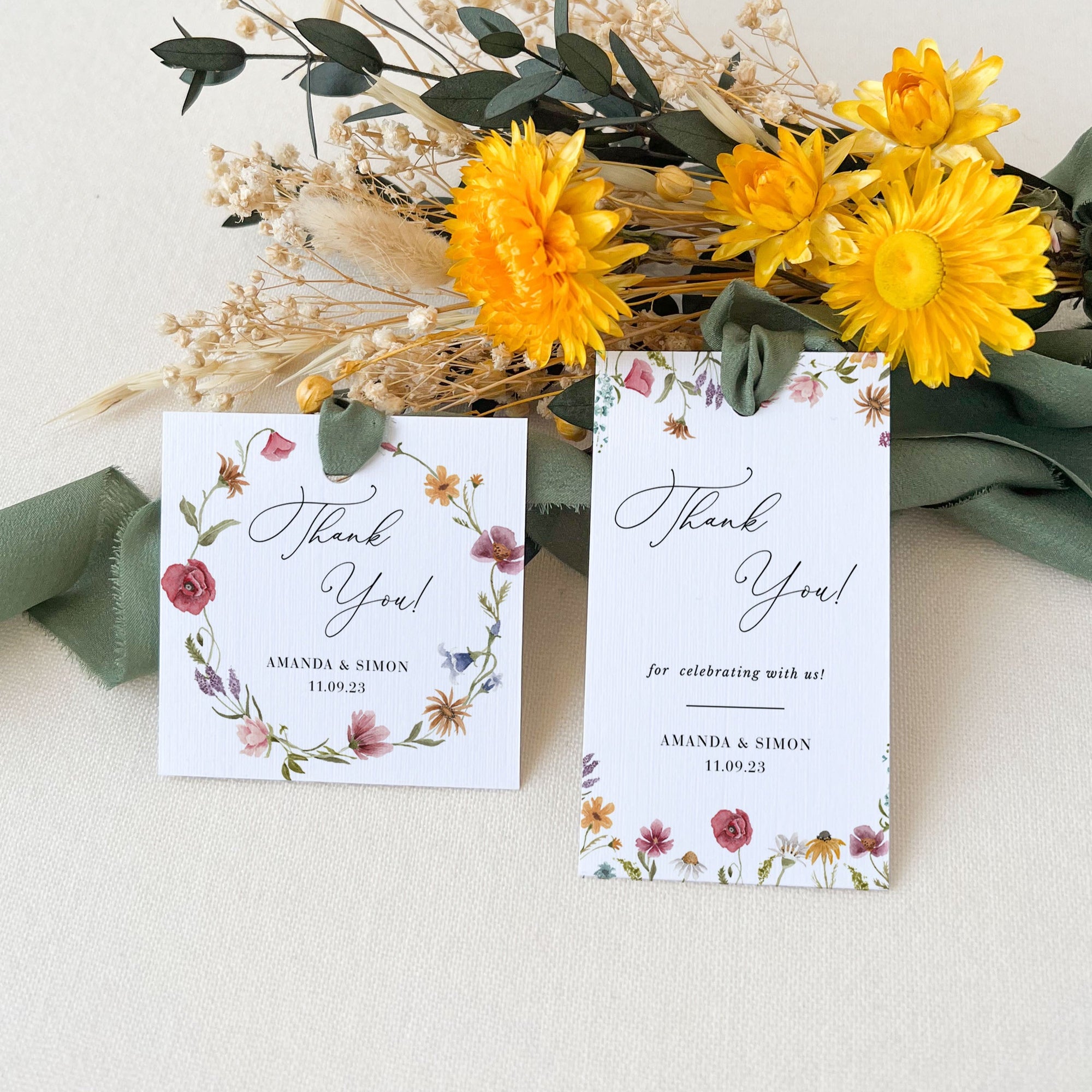 APRIL Printable Thank You Tags Theme