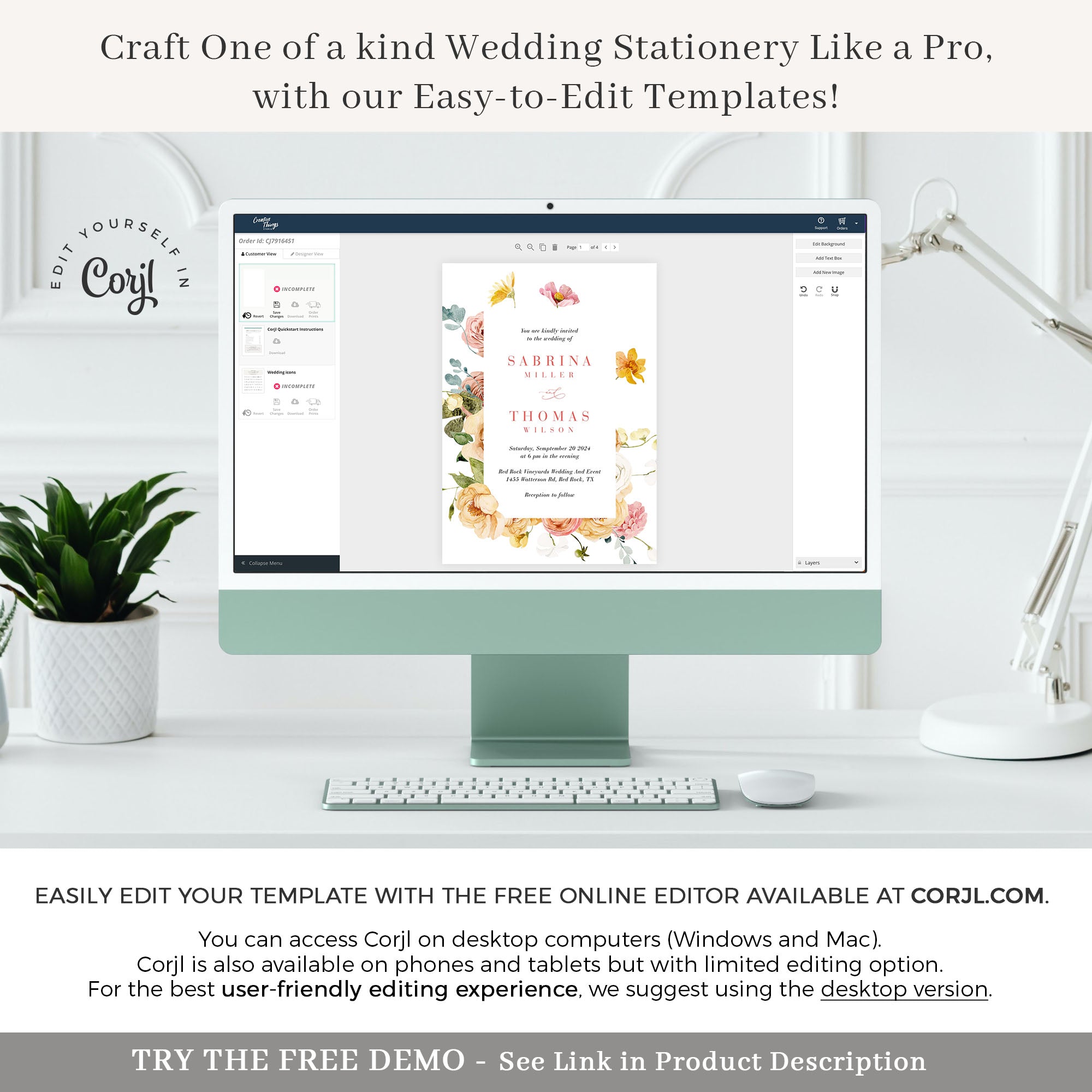 JUNE Wedding Stationery Templates Bundle