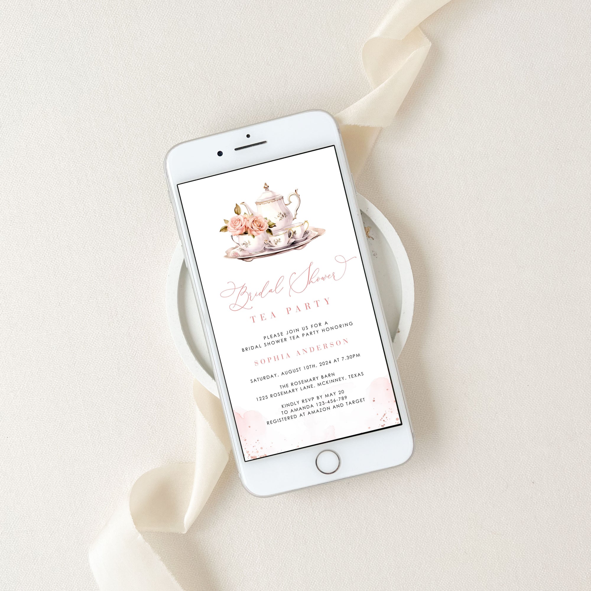Tea with The Bride to Be Invitation Evite