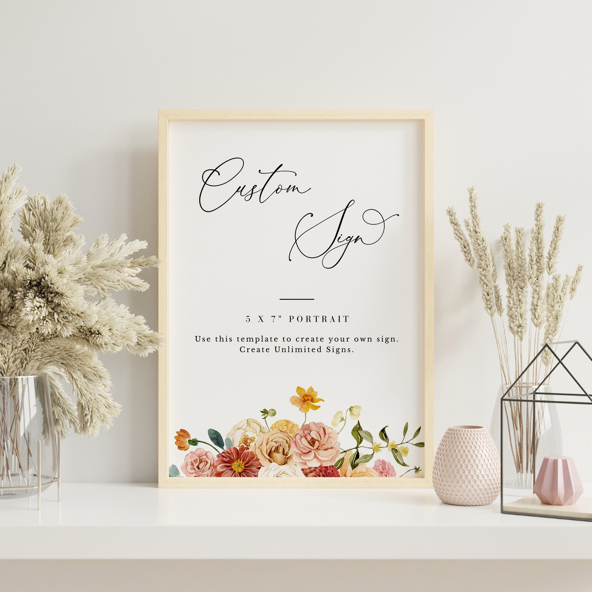 JUNE Small Wedding Sign Template