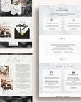 Modern Wedding Website Template for Canva with RSVP