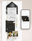 ELLA Modern Online Digital Save the Date with Calendar