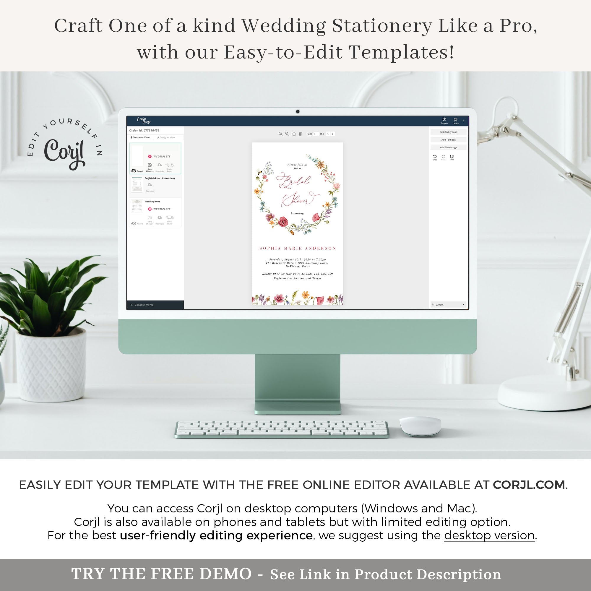 APRIL Bridal Shower Wedding Invitations Evite