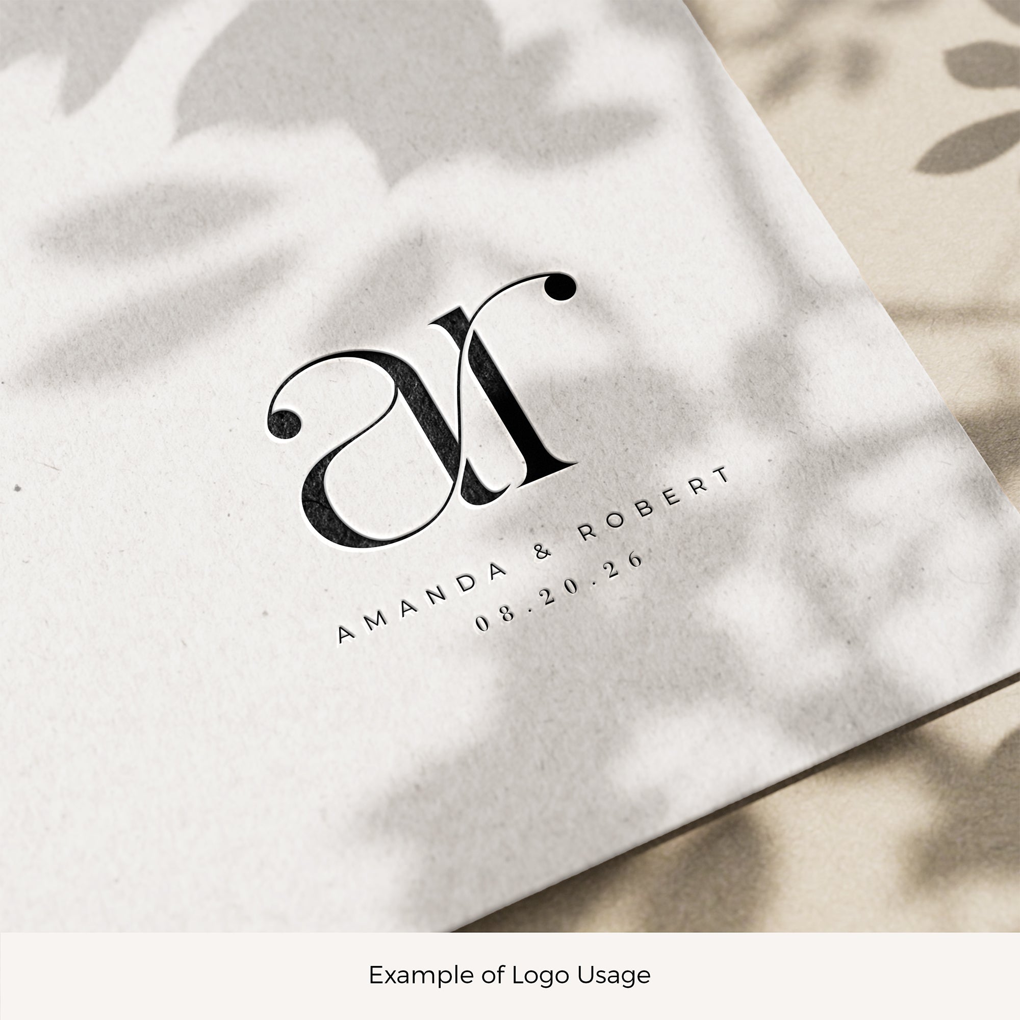 AMANDA - Initials Wedding Logo