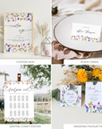 CHLOÉ Floral Wedding Stationery Templates Bundle