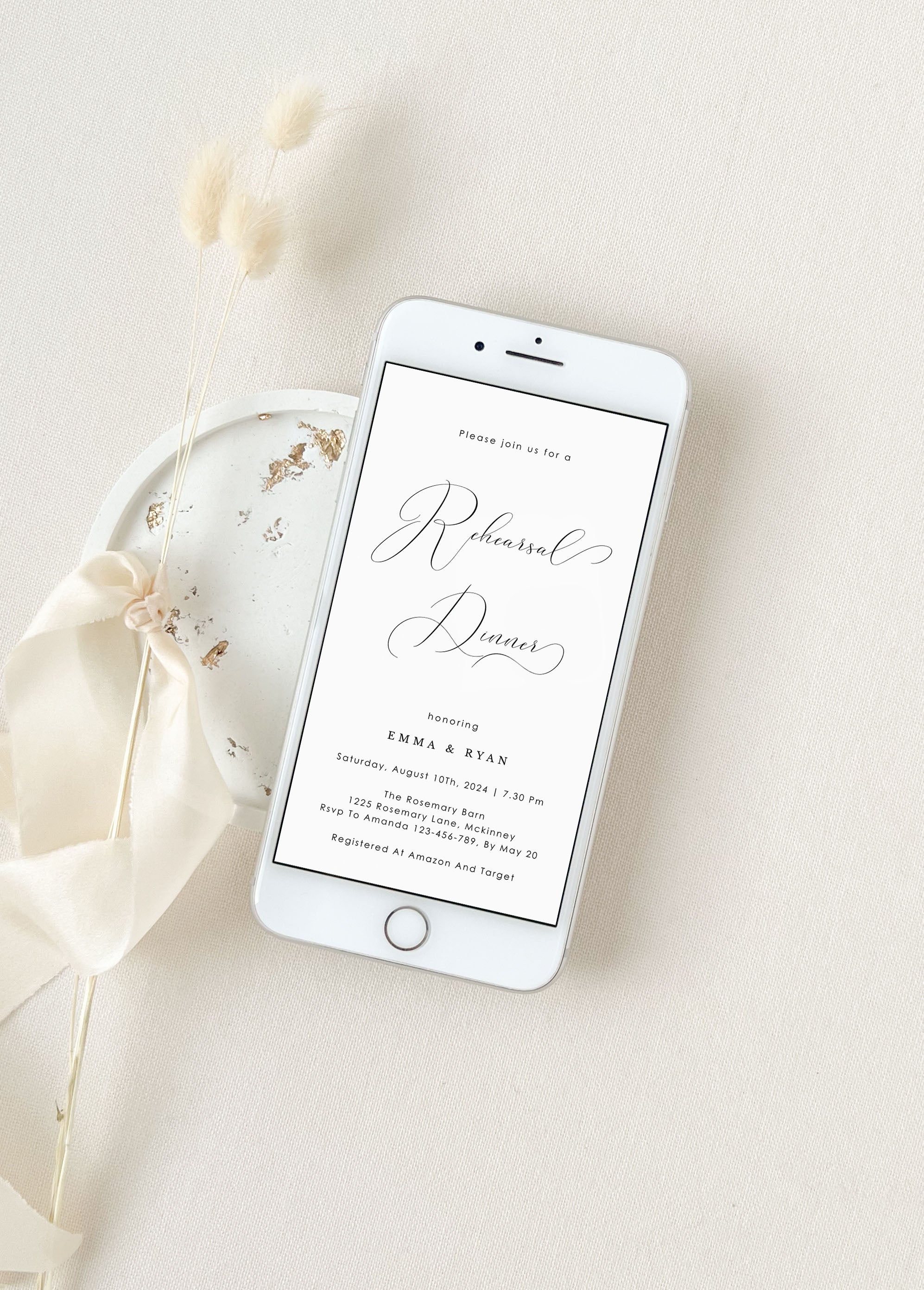 ELLA Wedding Rehearsal Invitation Evite