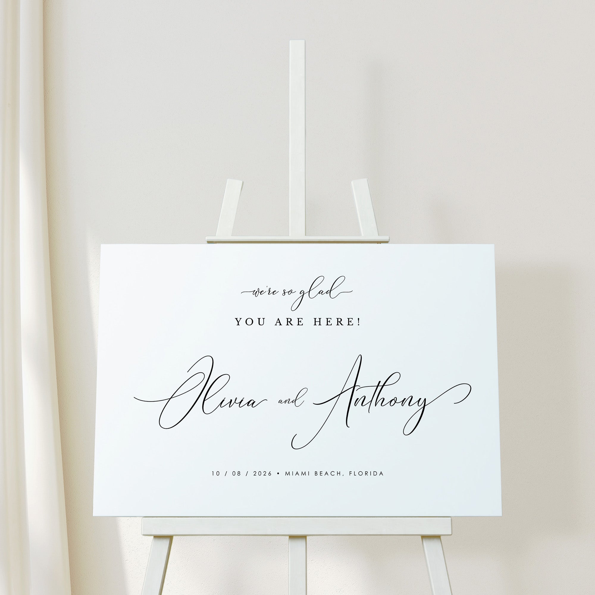 ELLA Wedding Ceremony Sign Template
