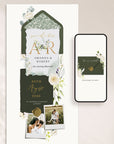 FLORA Rustic Online Digital Save the Date