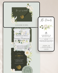 Flora Wedding Website Template for Canva with RSVP