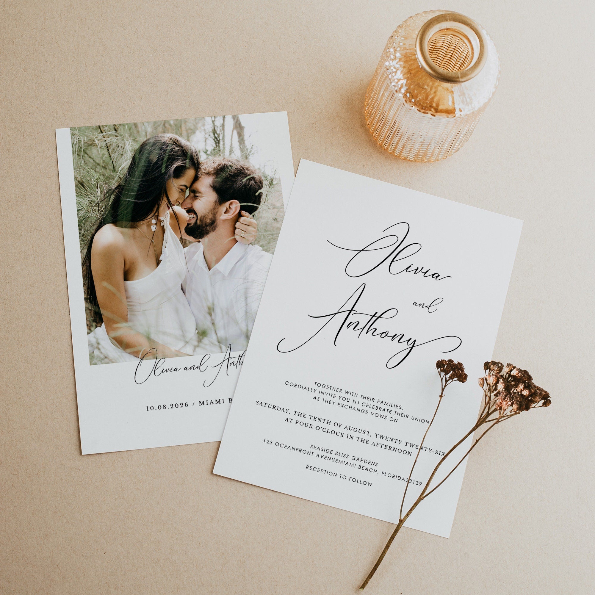 ELLA Wedding Invitation Template