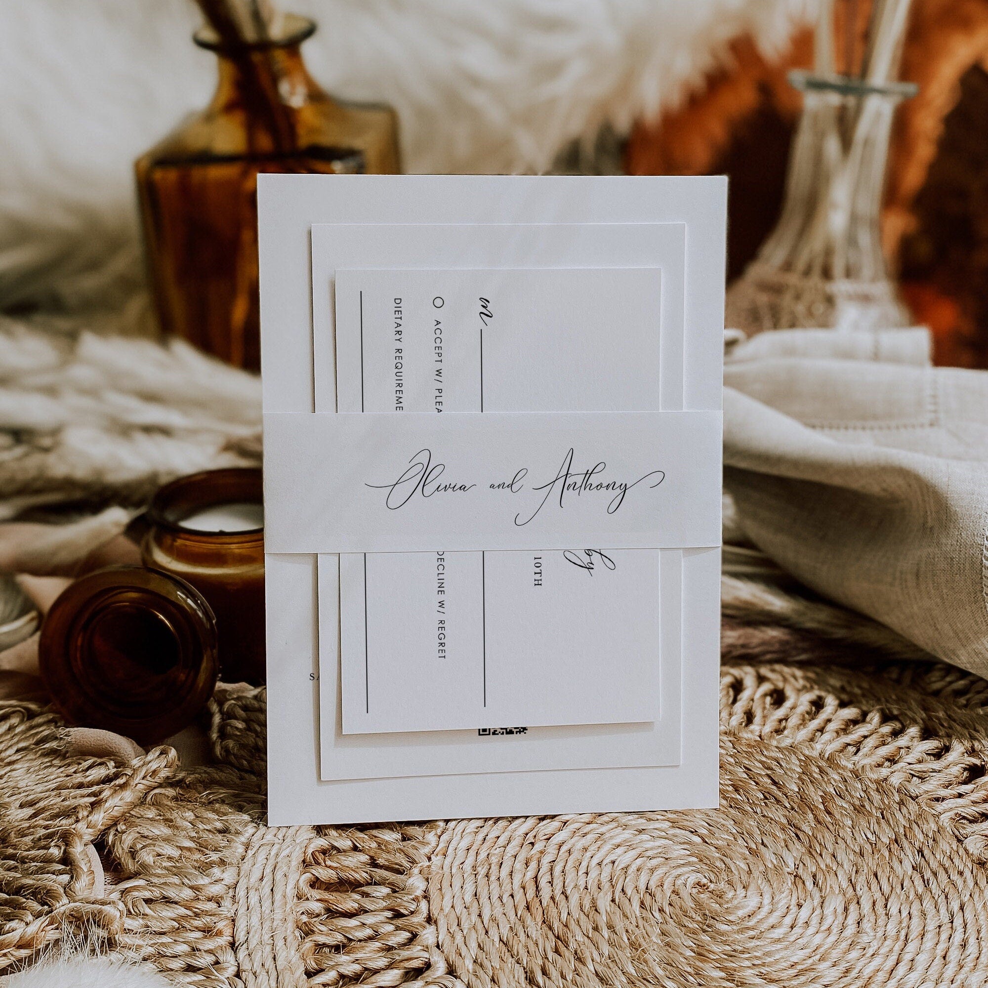 ELLA Wedding Invitation Suite Template