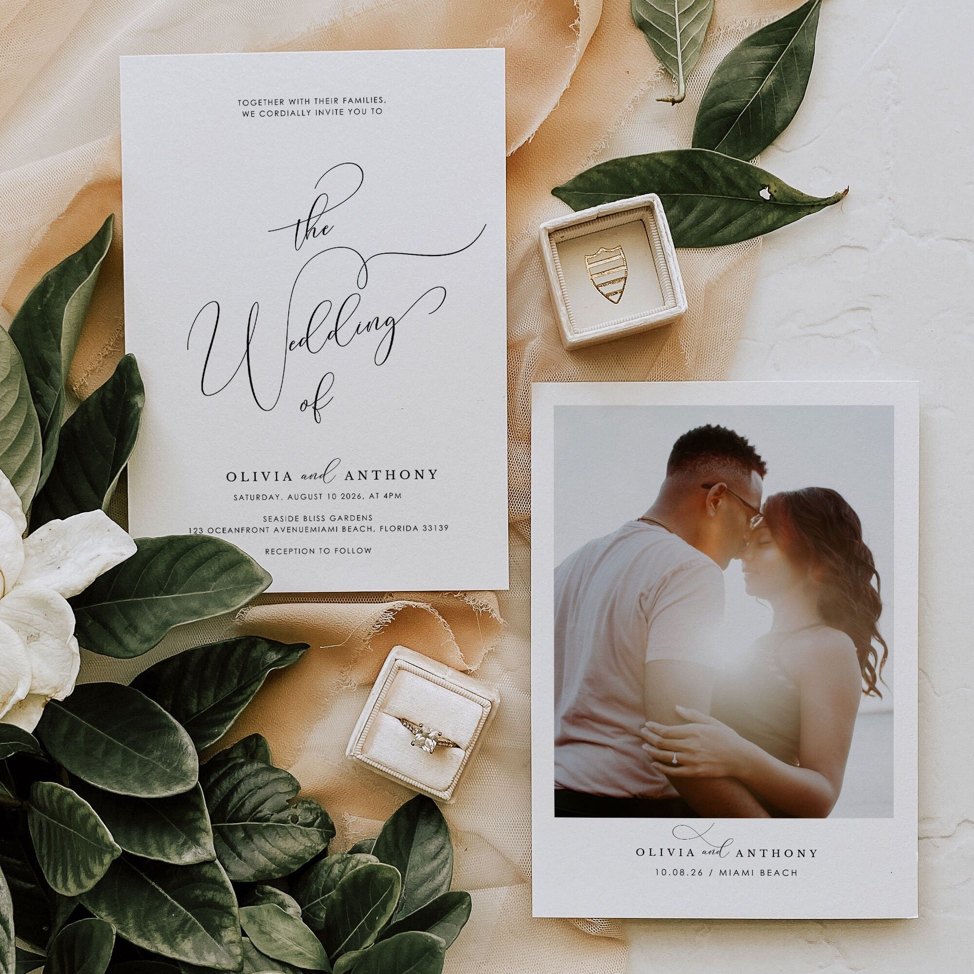 ELLA wedding invitation card template