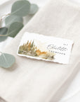 ARNA Fall Mountain Wedding Place Card Template