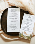 ARNA Fall Mountain Wedding Program Template