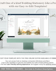 ARNA Fall Mountain Wedding Welcome Sign Template