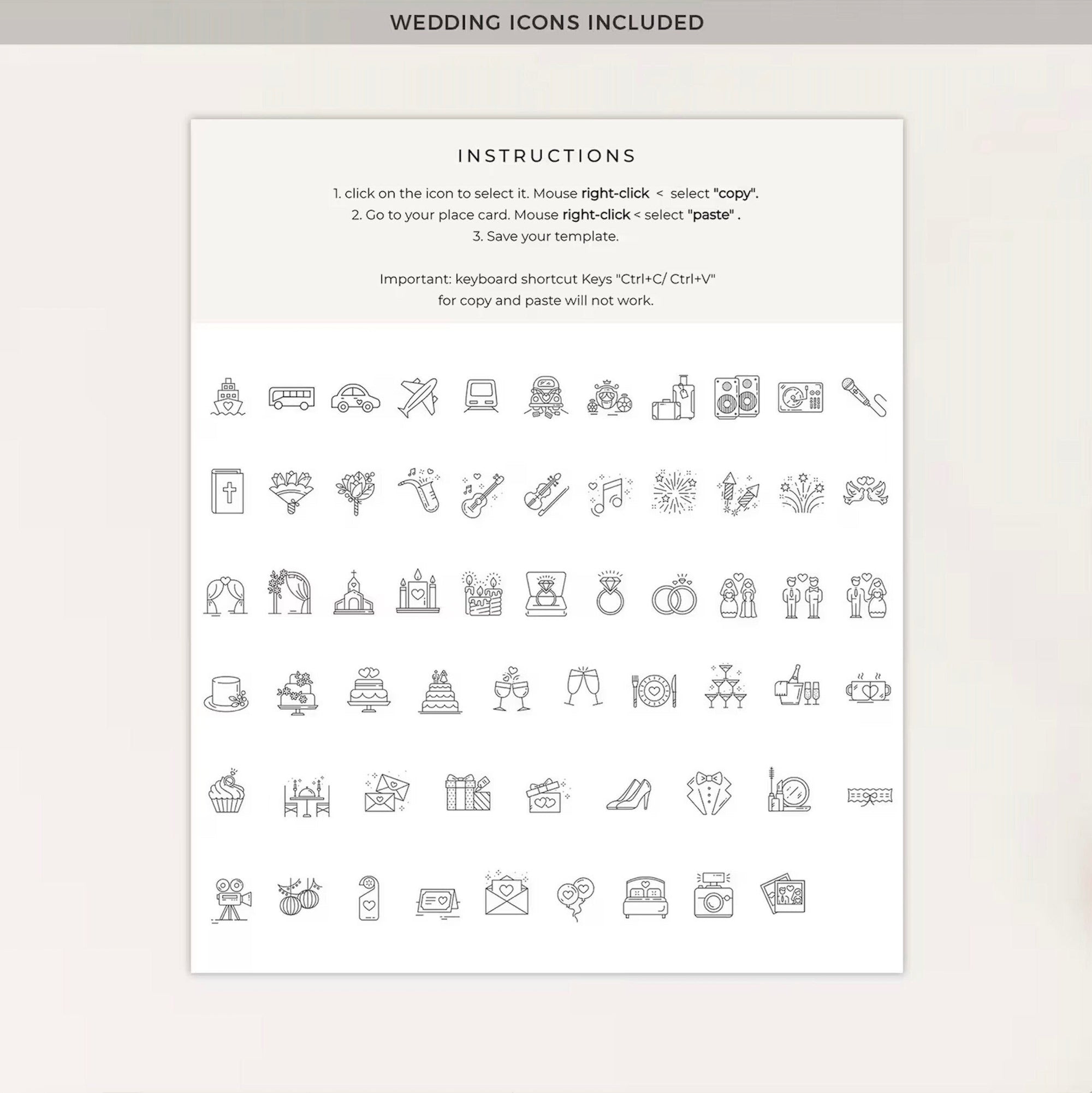 CHLOÉ Floral Wedding Stationery Templates Bundle