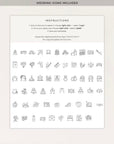 CHLOÉ Floral Wedding Stationery Templates Bundle