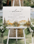ARNA Fall Mountain Wedding Welcome Sign Template