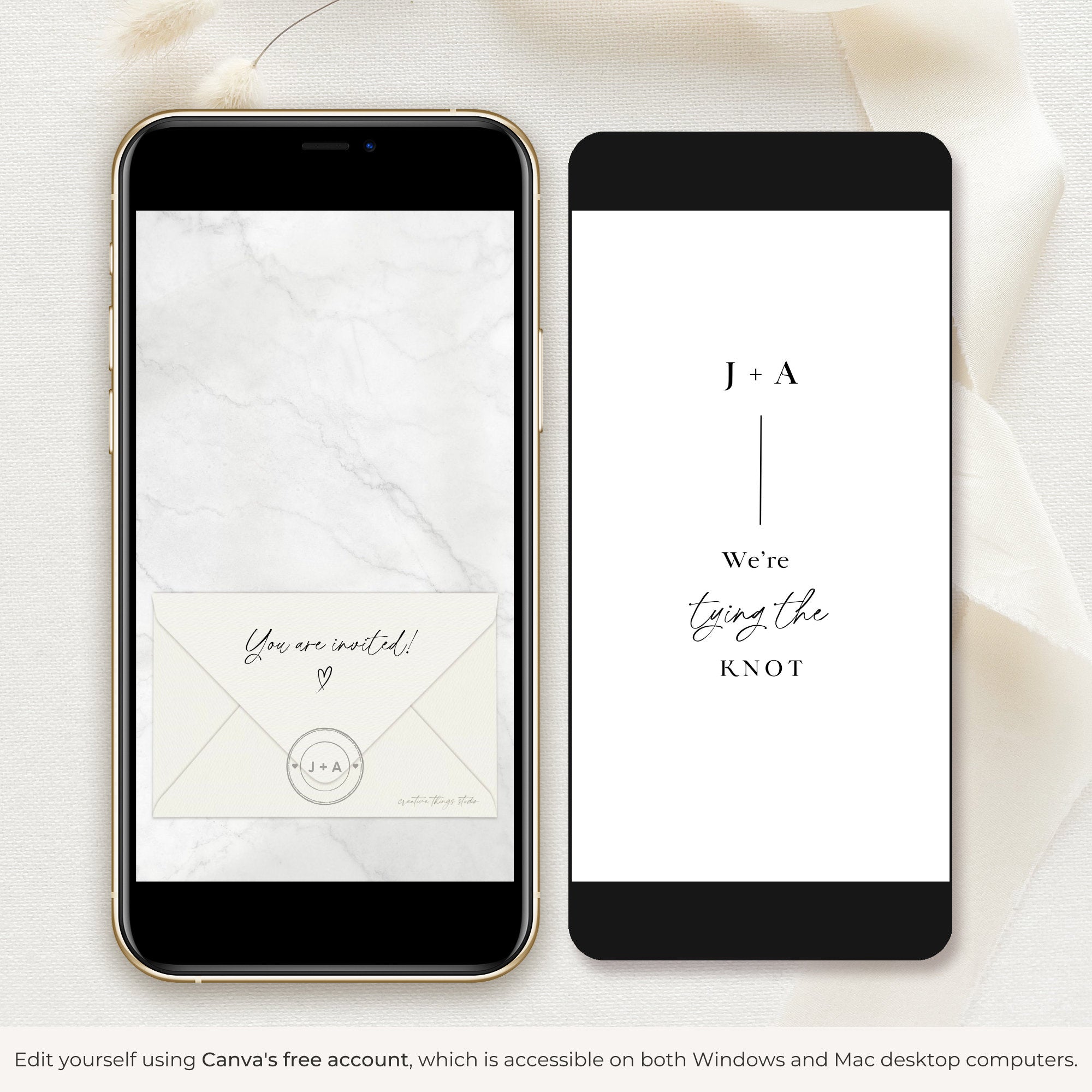 LAURA Animated Save the Date Video Template - White