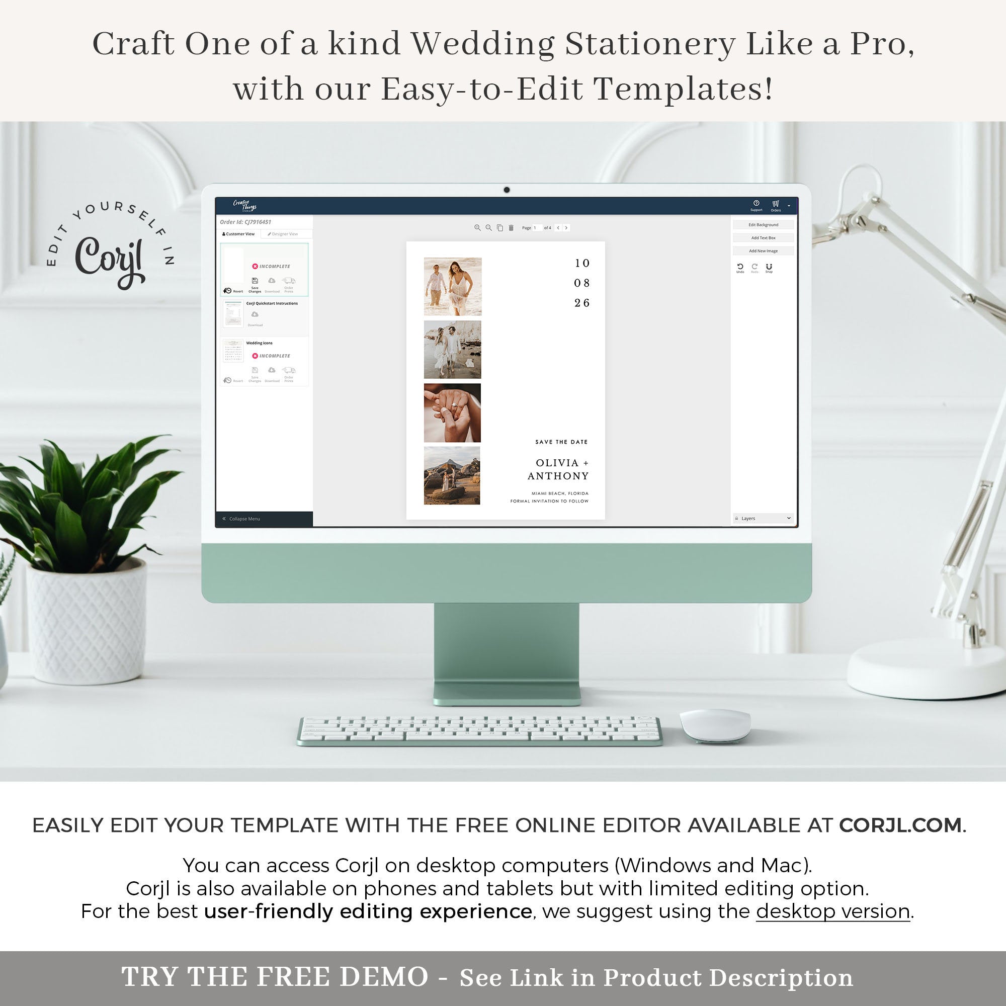 ELLA Photo Save the Date Printable