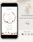APRIL Digital save the Date Flowers