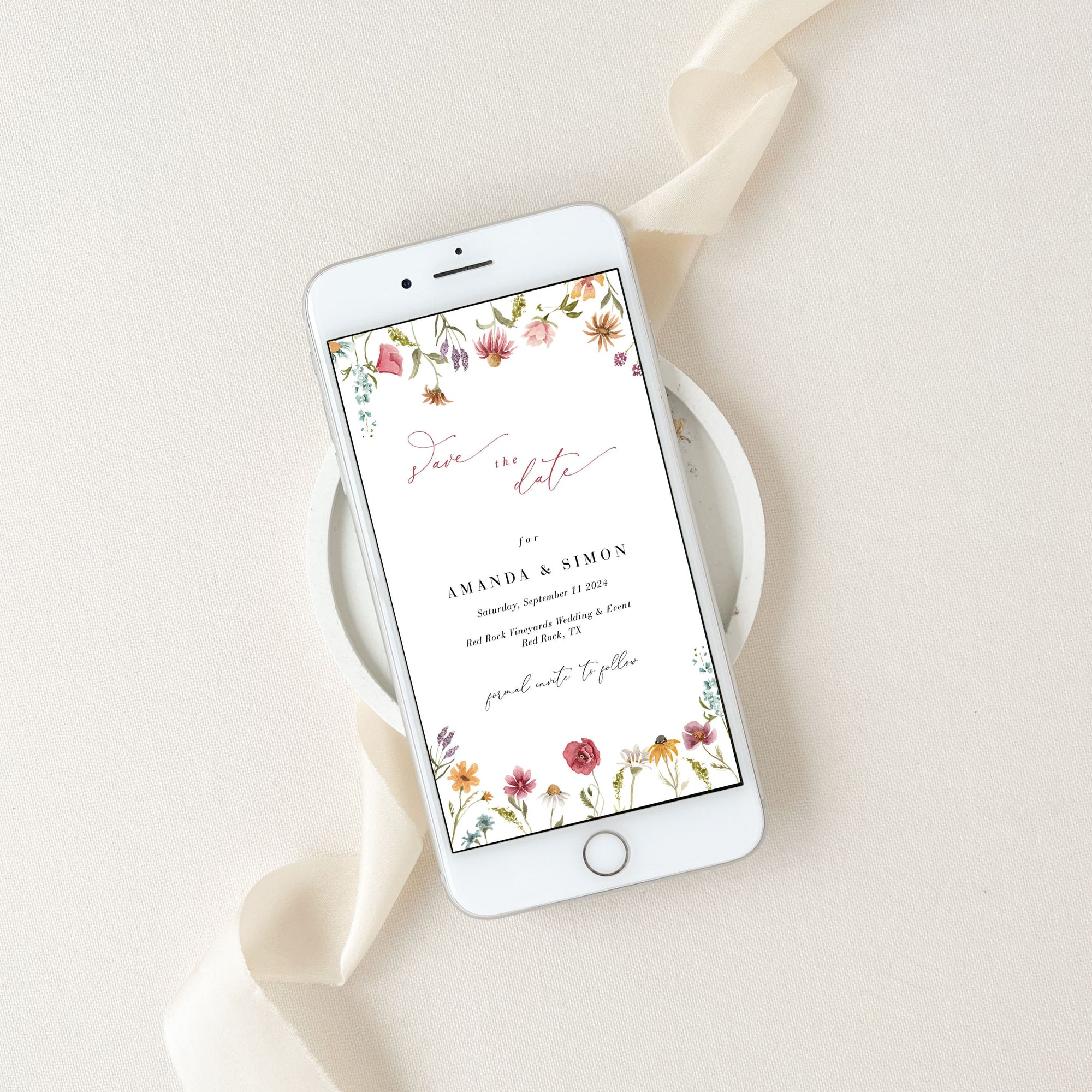 APRIL Spring Save the Date Digital