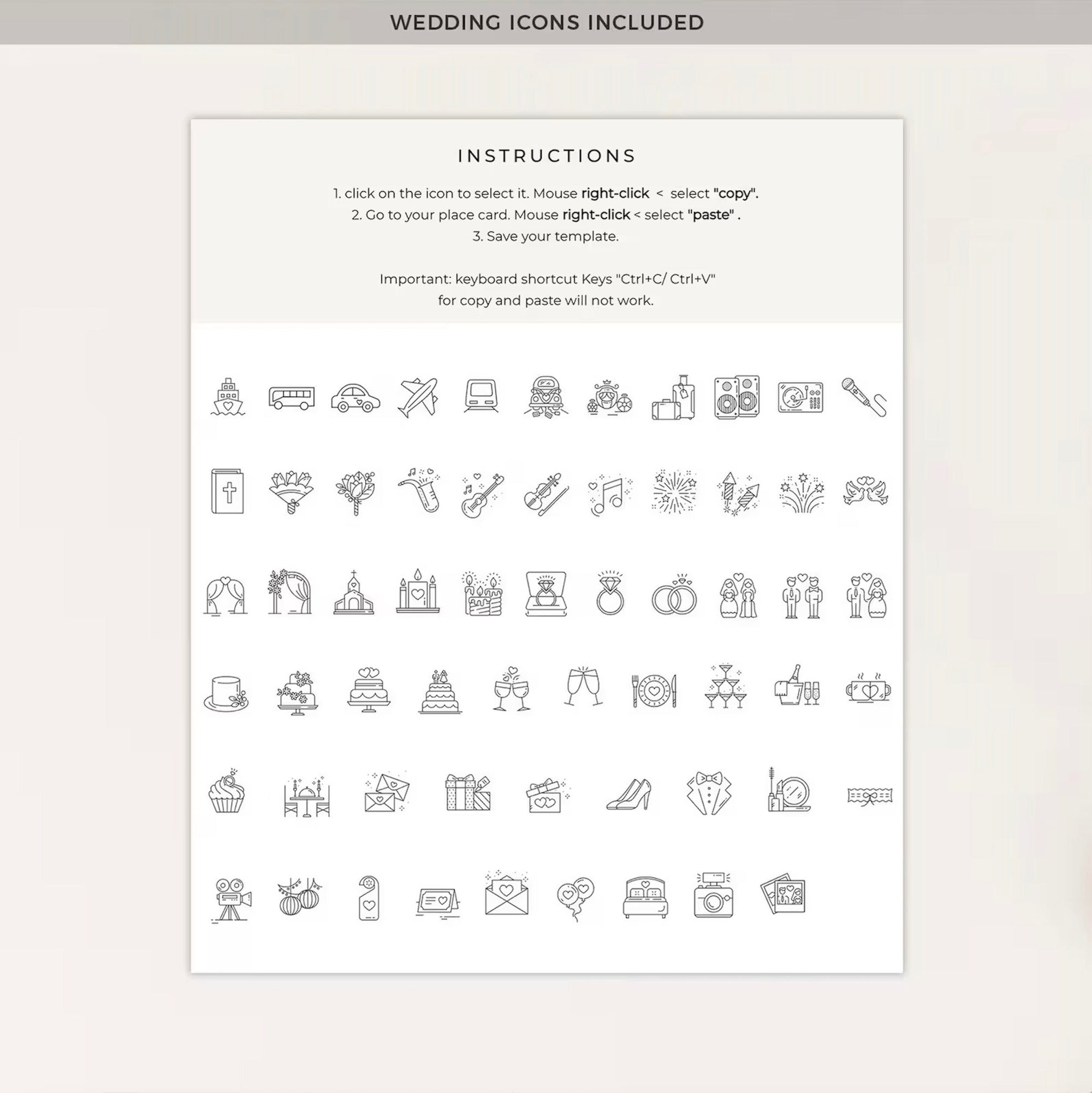 CHLOÉ Spring Wedding Invitation Digital Set