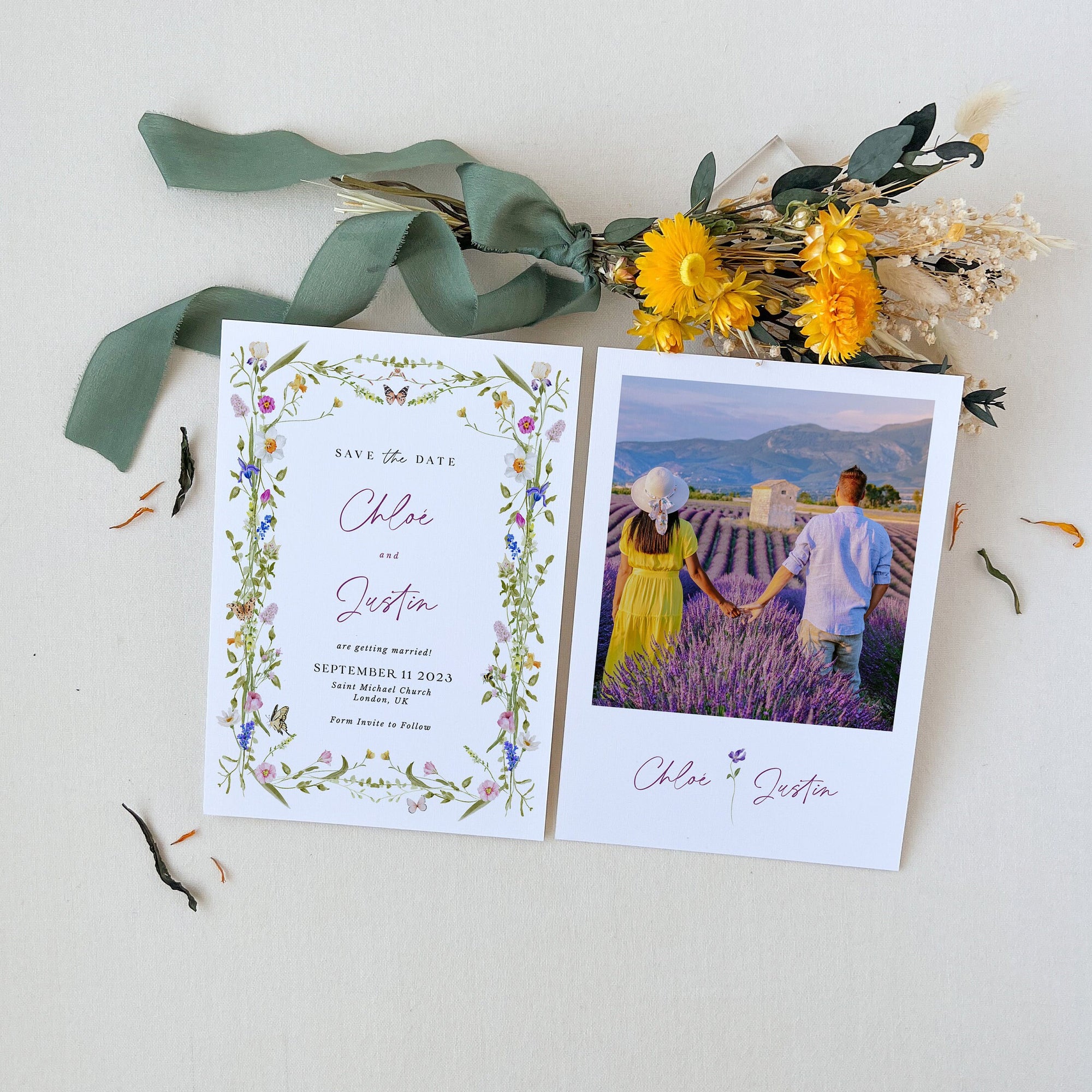 CHLOÉ Printable Floral Save the Date